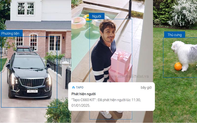 AI thông minh nhận diện và theo dõi 360 độ trên Tapo C660 KIT