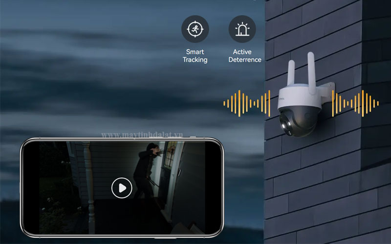 Hệ thống báo động chủ động đèn còi trên IMOU S21FTP