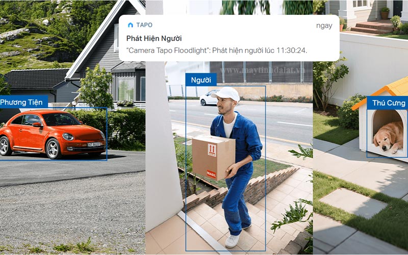 Công nghệ AI theo dõi chuyển động 360 độ trên Tapo C615F KIT