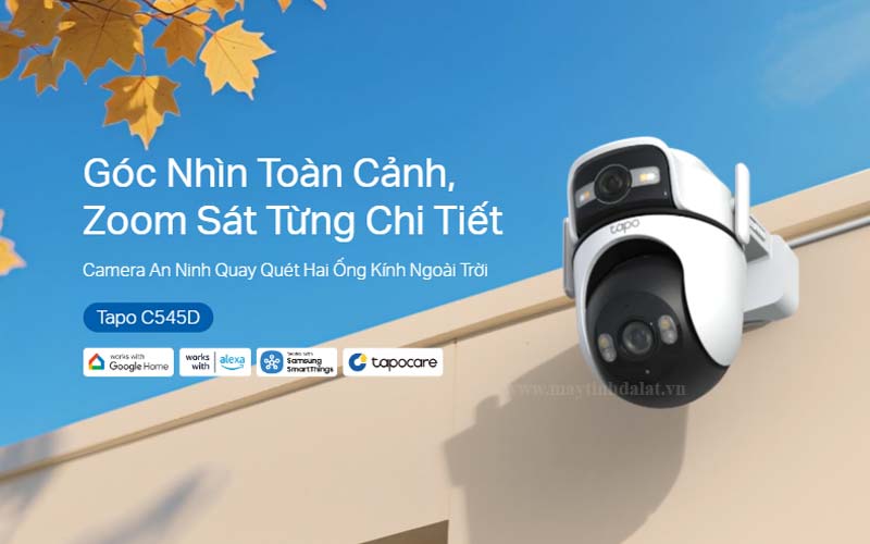 Camera Wifi 2 ống kính ngoài trời TP-Link Tapo C545D chính hãng