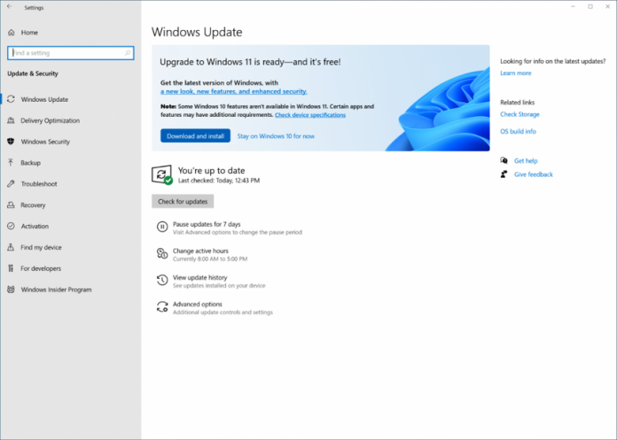 Updates windows 11 