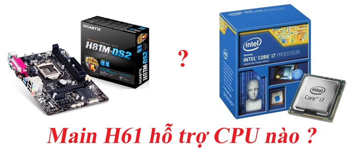 Main h61 hỗ trợ CPU nào ? Danh sách CPU hỗ trợ main h61 chi tiết nhất
