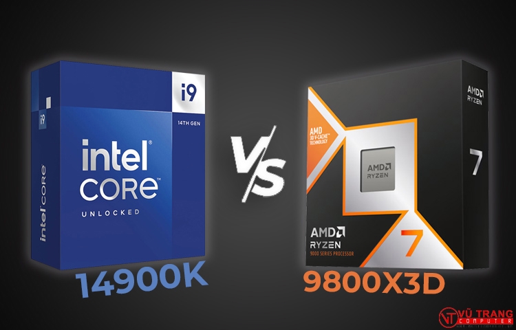 SO SÁNH HIỆU NĂNG AMD RYZEN 7 9800X3D VS INTEL CORE I9-14900K. THÔNG SỐ KỸ THUẬT, HIỆU NĂNG CHƠI GAME???