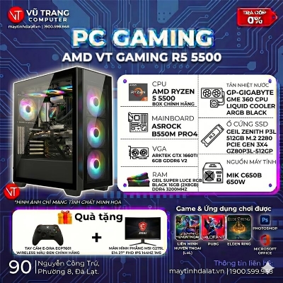 AMD VT GAMING R5 5500 | TẶNG LCD 27