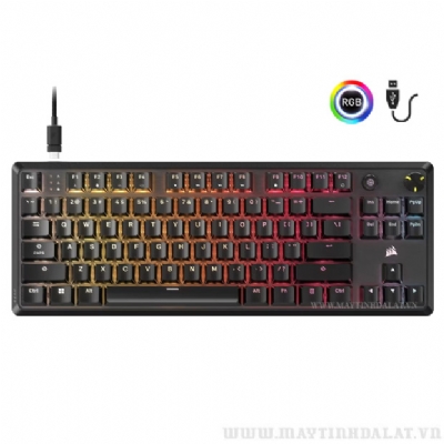 BÀN PHÍM CƠ CORSAIR K70 CORE TKL-MLX RED-BLK RGB RED SWITCH