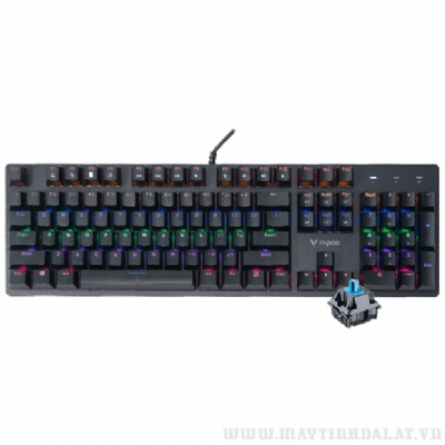 BÀN PHÍM CƠ GAMING RAPOO V500SE FULLSIZE RGB BLUE SWITCH