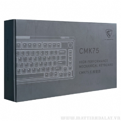 BÀN PHÍM CƠ KHÔNG DÂY FL-ESPORTS CMK75 DESERT GREY FLCMMK ICE PINK SWITCH