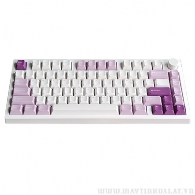 BÀN PHÍM CƠ KHÔNG DÂY FL-ESPORTS GP75CPM WHITE BODY TARO PURPLE BROWN SWITCH (KAILH BOX)