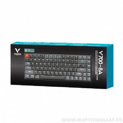 BÀN PHÍM CƠ KHÔNG DÂY RAPOO V700 8A DARK GREY MULTI MODE BLACK SWITCH