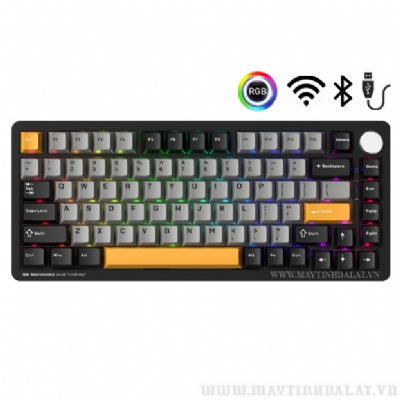 BÀN PHÍM CƠ MACHENIKE K600-B82W TRI-MODE RGB GR SILVER SWITCH