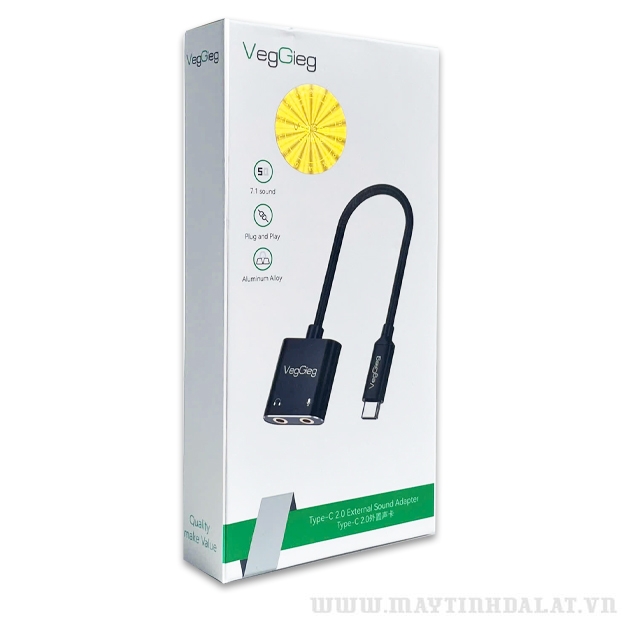 BỘ CHUYỂN TYPE-C RA 3.5 CÓ MIC VEGGIEG