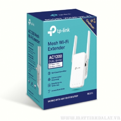 BỘ MỞ RỘNG SÓNG WIFI MESH TP-LINK RE315 TỐC ĐỘ AC1200