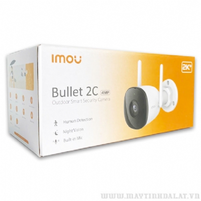 CAMERA WIFI NGOÀI TRỜI IMOU IPC-F42P BULLET 2C 4MP