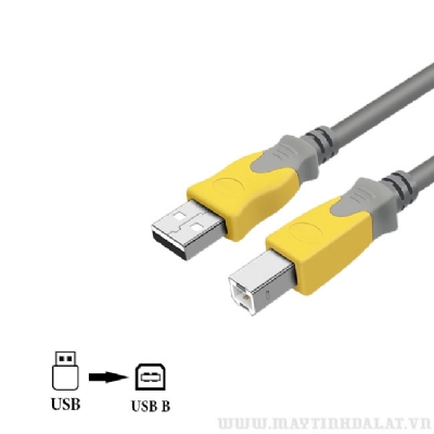 CÁP MÁY IN USB 2.0 ARIGATO 1.5M MÀU XÁM