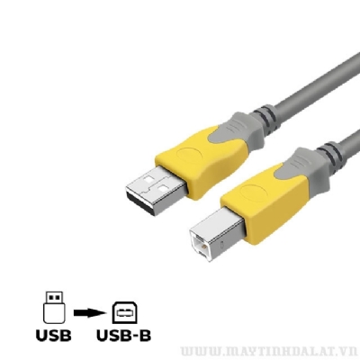 CÁP MÁY IN USB 2.0 ARIGATO 1.5M MÀU XÁM