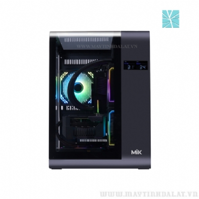CASE MIK BARBATOS ATX KÍNH CƯỜNG LỰC CONG MÀU ĐEN