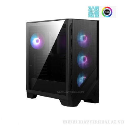 CASE MSI MAG FORGE 320R AIRFLOW ATX MÀU ĐEN KÍNH CƯỜNG LỰC 4 FAN LED ARGB
