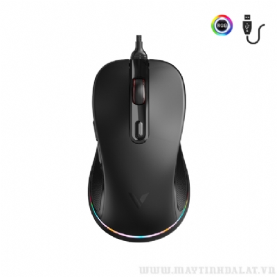 CHUỘT GAMING CÓ DÂY RAPOO V260 PRO MÀU ĐEN