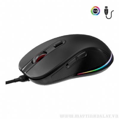 CHUỘT GAMING CÓ DÂY RAPOO V260 PRO MÀU ĐEN