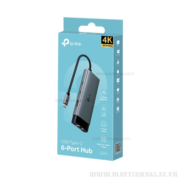 HUB CHUYỂN ĐỔI TYPE-C 6 IN 1 TP-LINK UH6120C