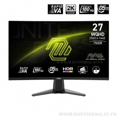 MÀN HÌNH CONG MSI MAG 27CQ6F 27 INCH 1440P VA 180HZ 0.5MS