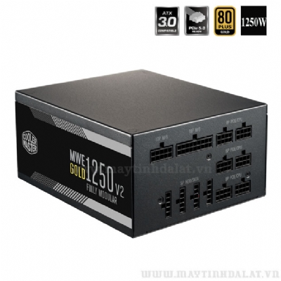 NGUỒN MÁY TÍNH COOLER MASTER MWE GOLD 1250 - V2 1250W ATX3.0 PCIE 5.0 80 PLUS GOLD FULL MODULAR