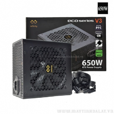 NGUỒN MÁY TÍNH INFINITY ECO V3 650W SINGLE RAIL