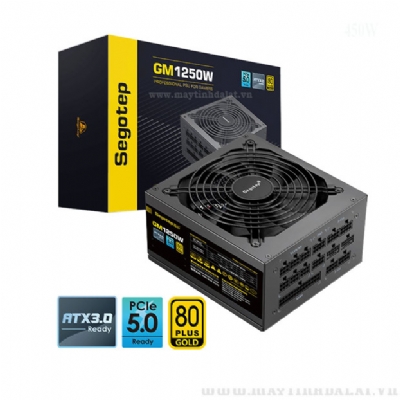 NGUỒN MÁY TÍNH SEGOTEP SG-1350G GM1250W 1250W 80 PLUS GOLD PCIE 5.0 FULL MODULAR