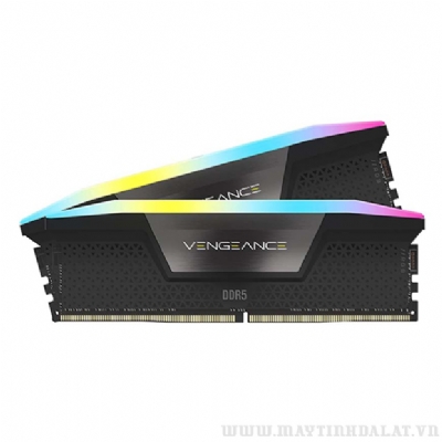 RAM CORSAIR VENGEANCE RGB BLACK 32GB (2x16GB) DDR5 5600MHZ