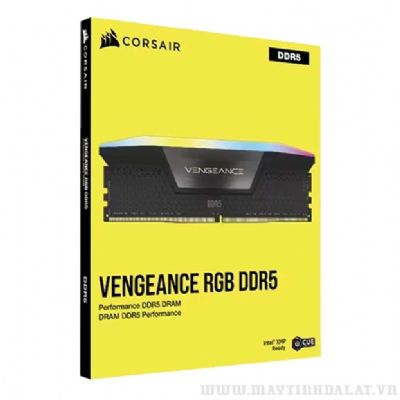 RAM CORSAIR VENGEANCE RGB BLACK 32GB (2x16GB) DDR5 5600MHZ