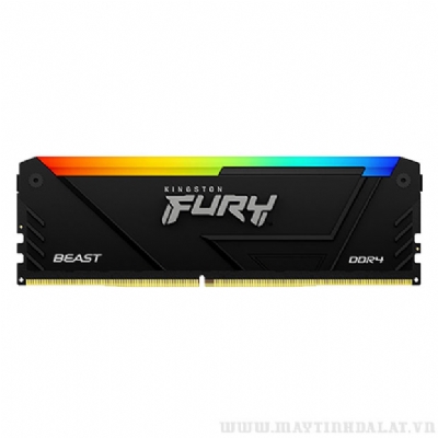 RAM KINGSTON FURY BEAST BLACK RGB 16GB (1X16GB) DDR4 3200MHZ