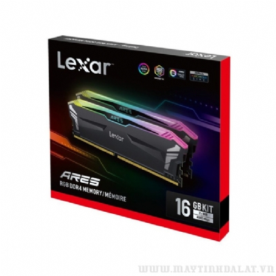 RAM LEXAR ARES RGB BLACK 16GB (2X8GB) DDR4 3600MHZ