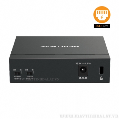 SWITCH POE MERCUSYS MS105GP 5 CỔNG GIGABIT VỚI 4 CỔNG POE+ VỎ SẮT