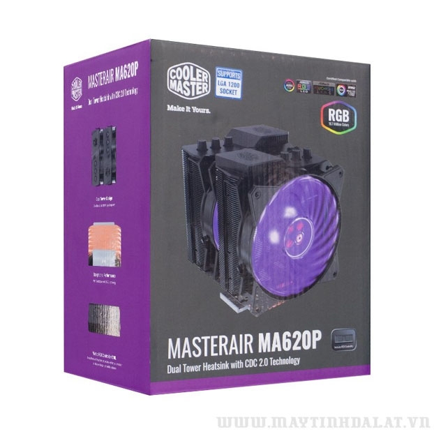 TẢN NHIỆT KHÍ COOLER MASTER MASTERAIR MA620P LED RGB