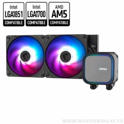 TẢN NHIỆT NƯỚC CPU MSI MAG CORELIQUID A13 240 ARGB MÀU ĐEN