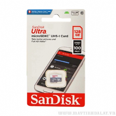 THẺ NHỚ MICROSDXC SANDISK ULTRA A1 128GB 100MB/S