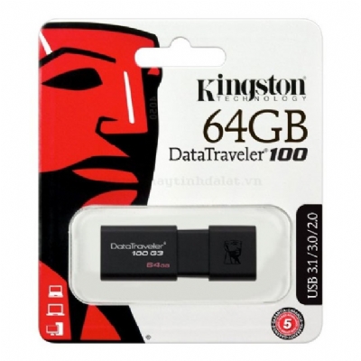 USB 3.0 KINGSTON DATATRAVELER 100 G3 64GB