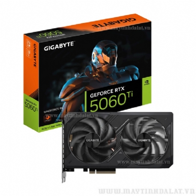 VGA GIGABYTE GEFORCE RTX 5060 TI WINDFORCE 8GB GDDR7 (GV-N506TWF2-8GD)