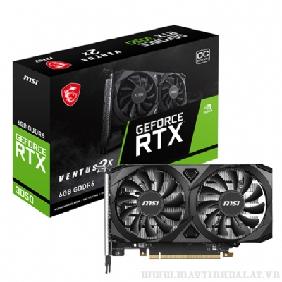 VGA MSI GEFORCE RTX 3050 VENTUS 2X E 6GB OC GDDR6