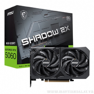VGA MSI GEFORCE RTX 5060 SHADOW 2X OC 8GB GDDR7