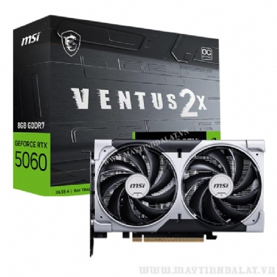 VGA MSI GEFORCE RTX 5060 VENTUS 2X OC 8GB GDDR7