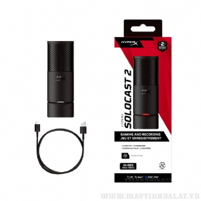 MICROPHONE HYPERX SOLOCAST 2 BLACK
